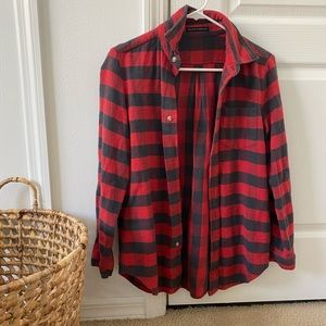 Brandy Black and Red Flannel